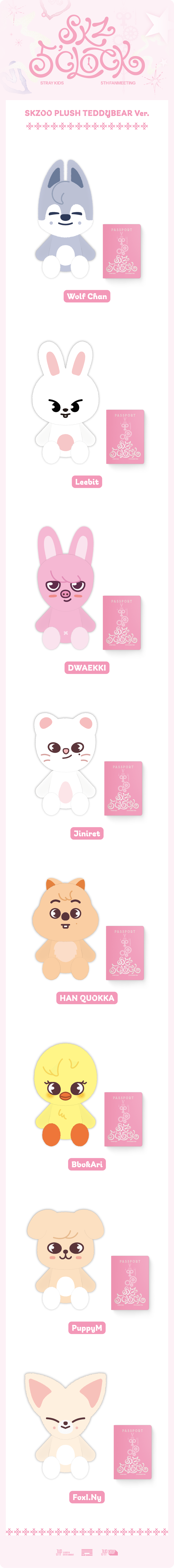Pre-Order] Stray Kids 5th Fanmeeting 5'CLOCK MD - Plush